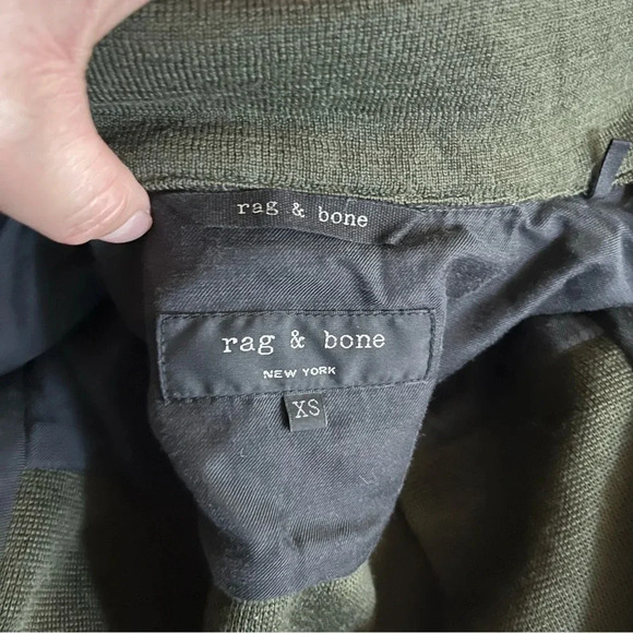 Rag & Bone Wool Military Blazer/Jacket olive green color ,  size XS - Picture 8 of 8